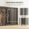83"L Heavy Duty Dog Crate, Extra Large Dog Kennel with Divider and Mat for Large Breeds, Modular Puppy Playpen